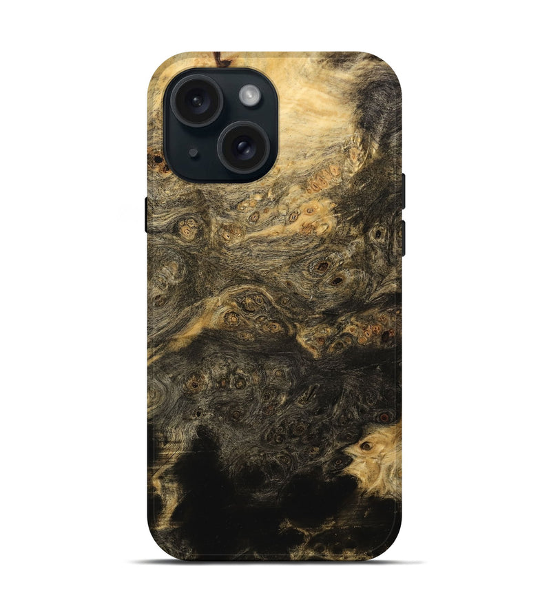 iPhone 15 Wood Live Edge Phone Case - Emlyn (Wood Burl, 733041)