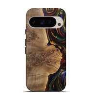 Pixel 9 Wood Live Edge Phone Case - Eyde (Red, 733043)