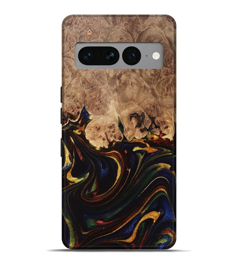 Pixel 7 Pro Wood Live Edge Phone Case - Shandie (Red, 733044)