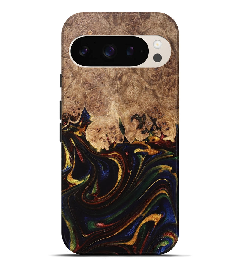 Pixel 9 Pro XL Wood Live Edge Phone Case - Shandie (Red, 733044)