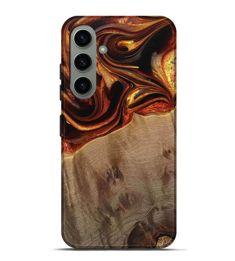 Galaxy S24 Plus Wood Live Edge Phone Case - Dosha (Red, 733046)