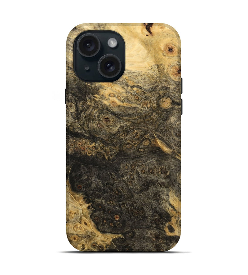 iPhone 15 Wood Live Edge Phone Case - Norwood (Wood Burl, 733047)