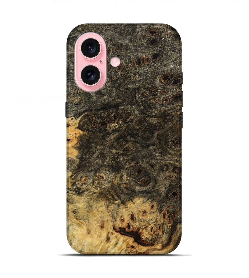 iPhone 16 Wood Live Edge Phone Case - Olia (Wood Burl, 733049)