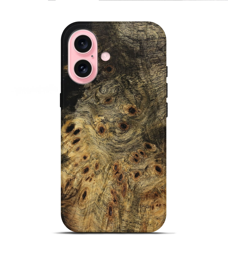 iPhone 16 Wood Live Edge Phone Case - Meda (Wood Burl, 733051)