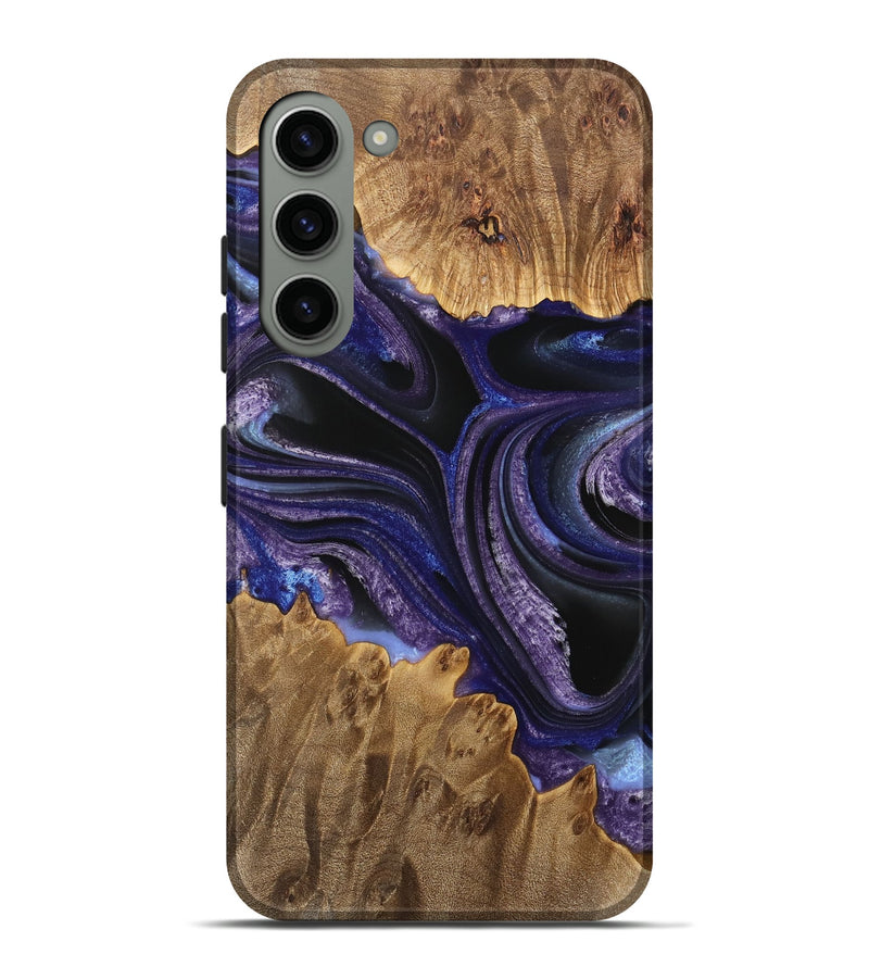 Galaxy S23 Plus Wood Live Edge Phone Case - Sameh (Purple, 733052)