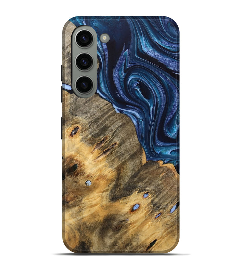 Galaxy S23 Plus Wood Live Edge Phone Case - Alese (Blue, 733053)