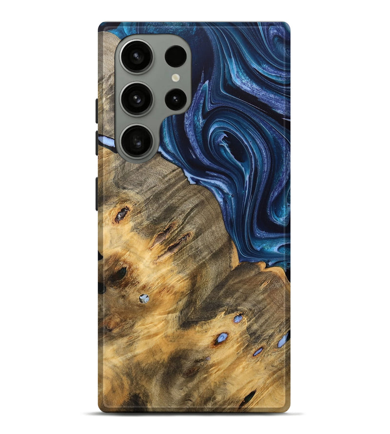 Galaxy S23 Ultra Wood Live Edge Phone Case - Alese (Blue, 733053)