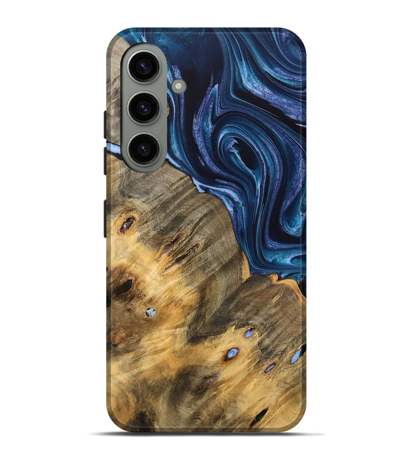 Galaxy S24 Plus Wood Live Edge Phone Case - Alese (Blue, 733053)