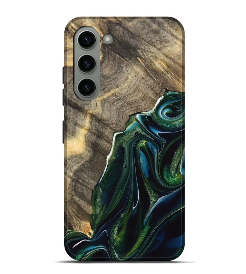 Galaxy S23 Plus Wood Live Edge Phone Case - Empi (Green, 733057)