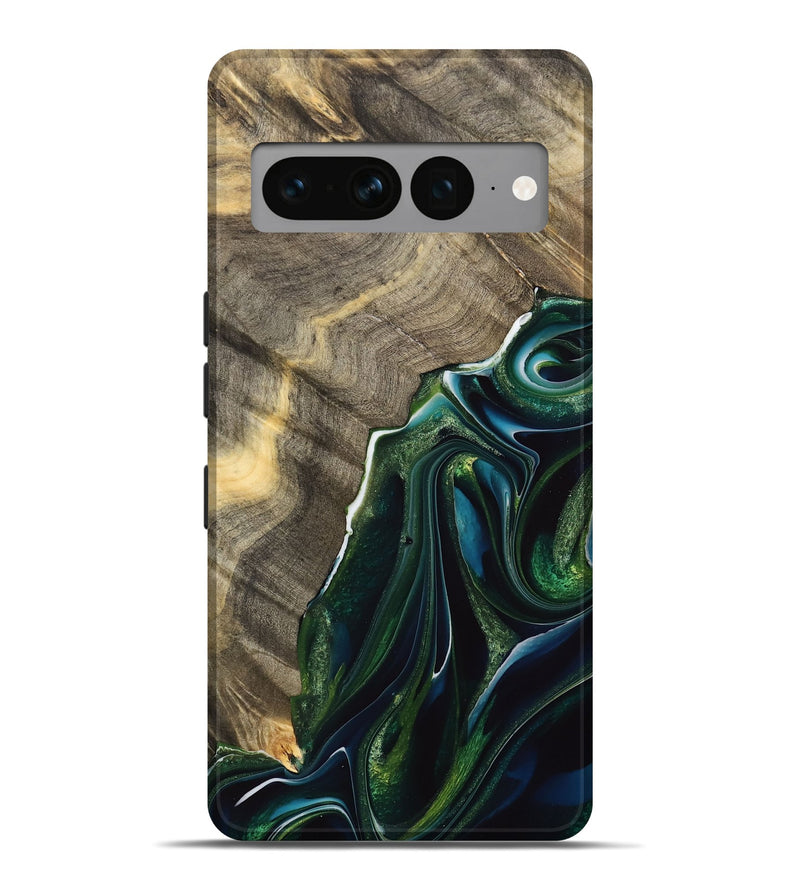 Pixel 7 Pro Wood Live Edge Phone Case - Empi (Green, 733057)