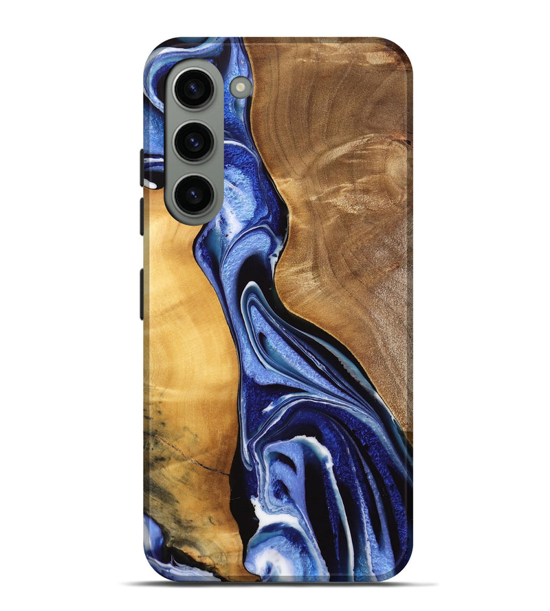 Galaxy S23 Plus Wood Live Edge Phone Case - Luuk (Blue, 733058)