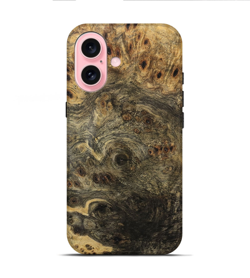 iPhone 16 Wood Live Edge Phone Case - Anya (Wood Burl, 733059)