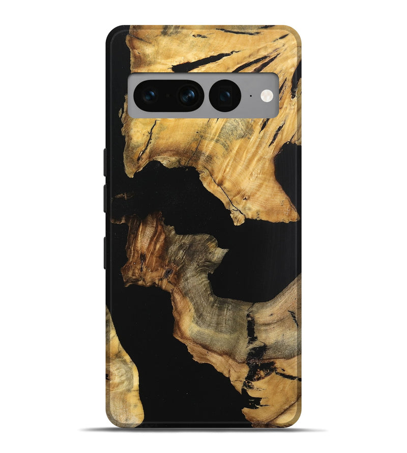 Pixel 7 Pro Wood Live Edge Phone Case - Karine (Pure Black, 733062)