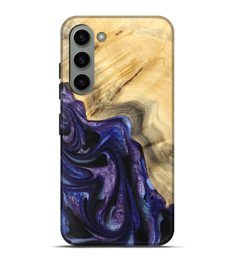 Galaxy S23 Plus Wood Live Edge Phone Case - Gregg (Purple, 733065)