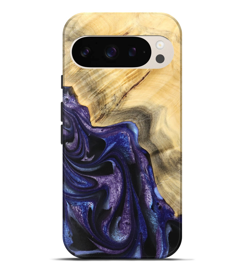 Pixel 9 Pro XL Wood Live Edge Phone Case - Gregg (Purple, 733065)