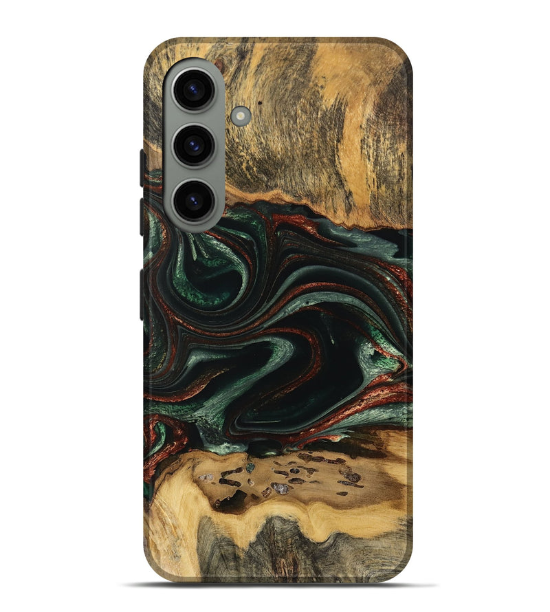 Galaxy S24 Plus Wood Live Edge Phone Case - Laylah (Green, 733066)