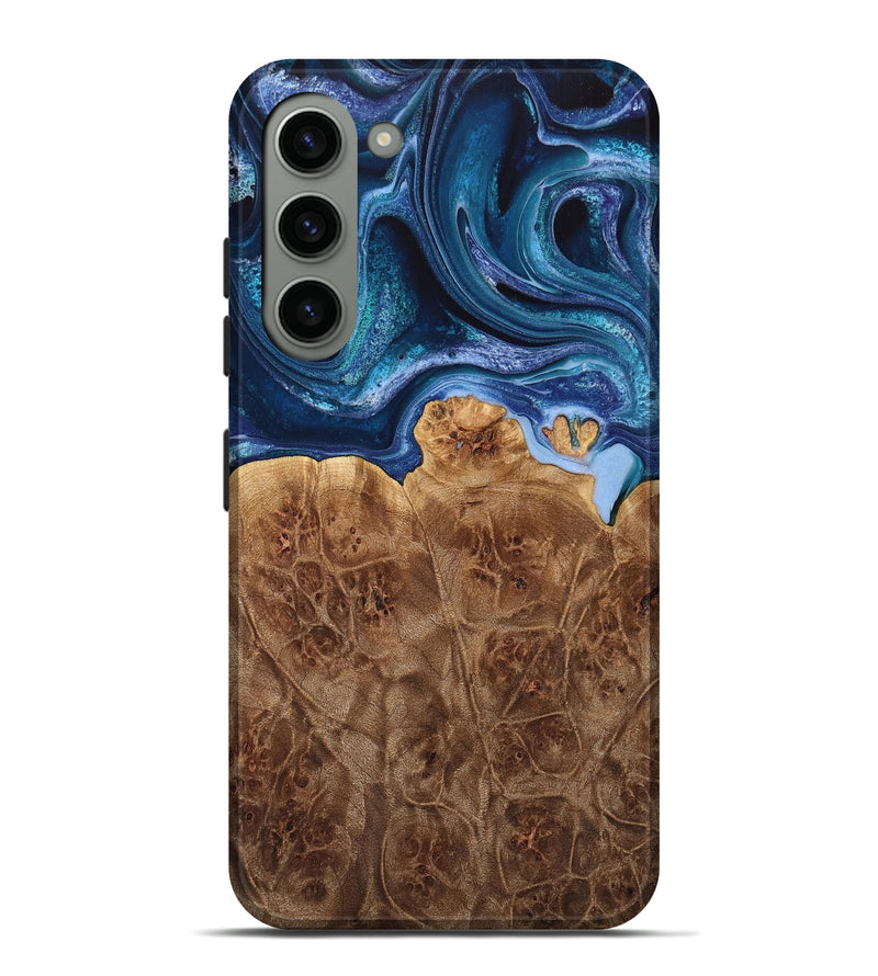 Galaxy S23 Plus Wood Live Edge Phone Case - Licha (Blue, 733069)