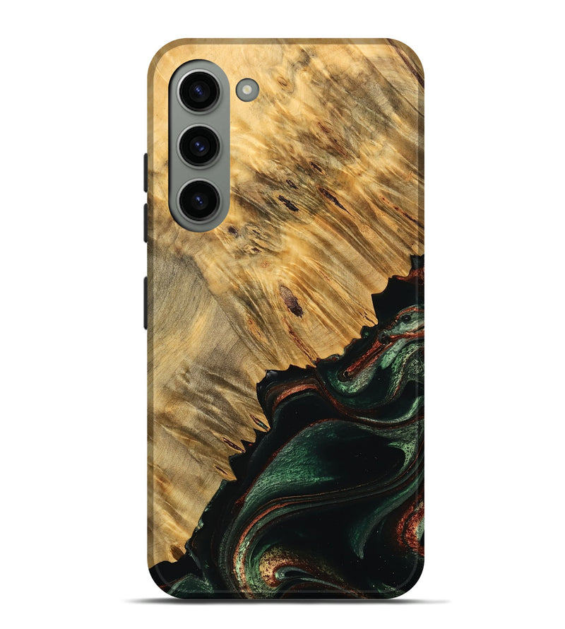 Galaxy S23 Plus Wood Live Edge Phone Case - Student (Green, 733070)