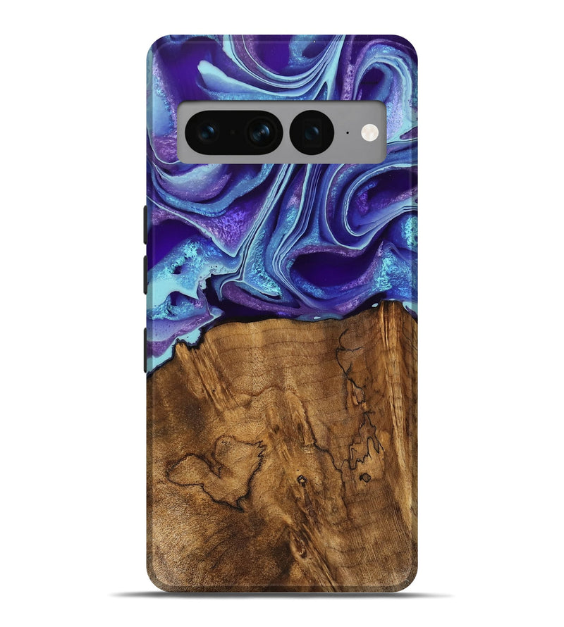 Pixel 7 Pro Wood Live Edge Phone Case - Jordyn (Purple, 733072)