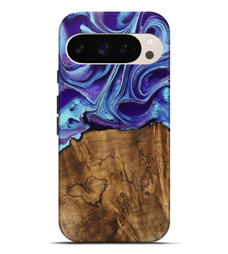 Pixel 9 Pro XL Wood Live Edge Phone Case - Jordyn (Purple, 733072)