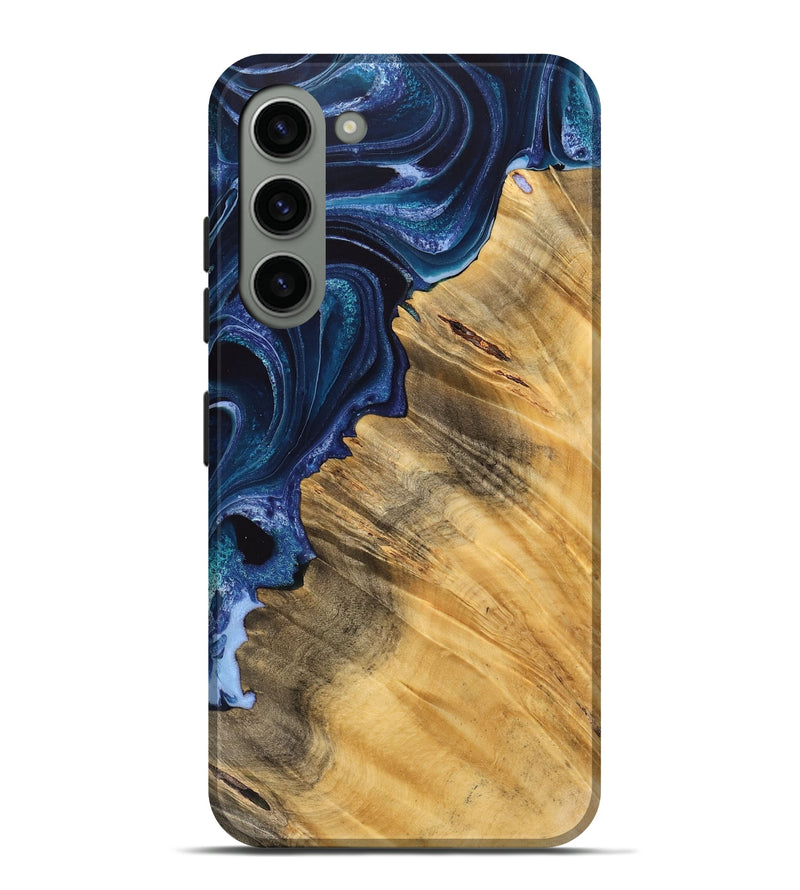 Galaxy S23 Plus Wood Live Edge Phone Case - Maxi (Blue, 733073)