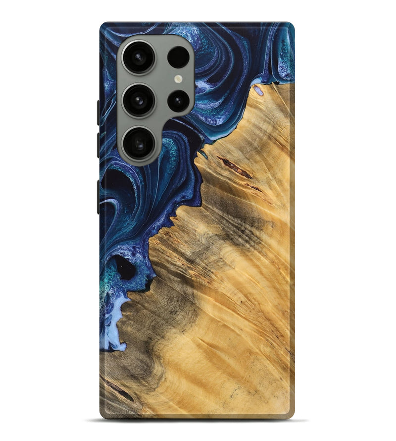 Galaxy S23 Ultra Wood Live Edge Phone Case - Maxi (Blue, 733073)