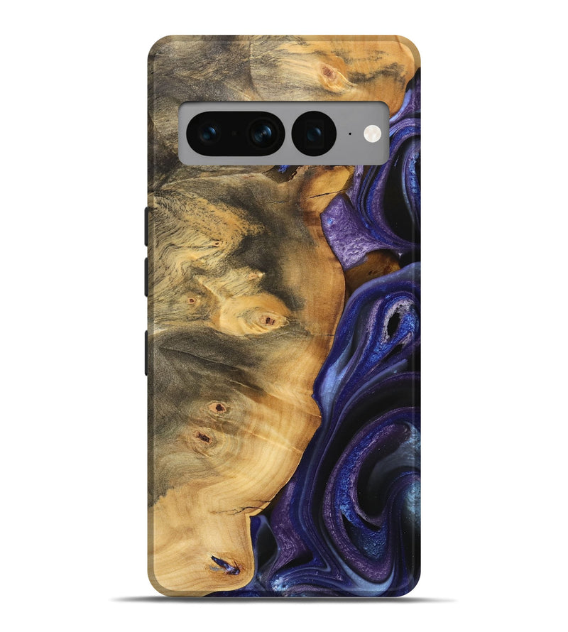 Pixel 7 Pro Wood Live Edge Phone Case - Lavinia (Purple, 733077)