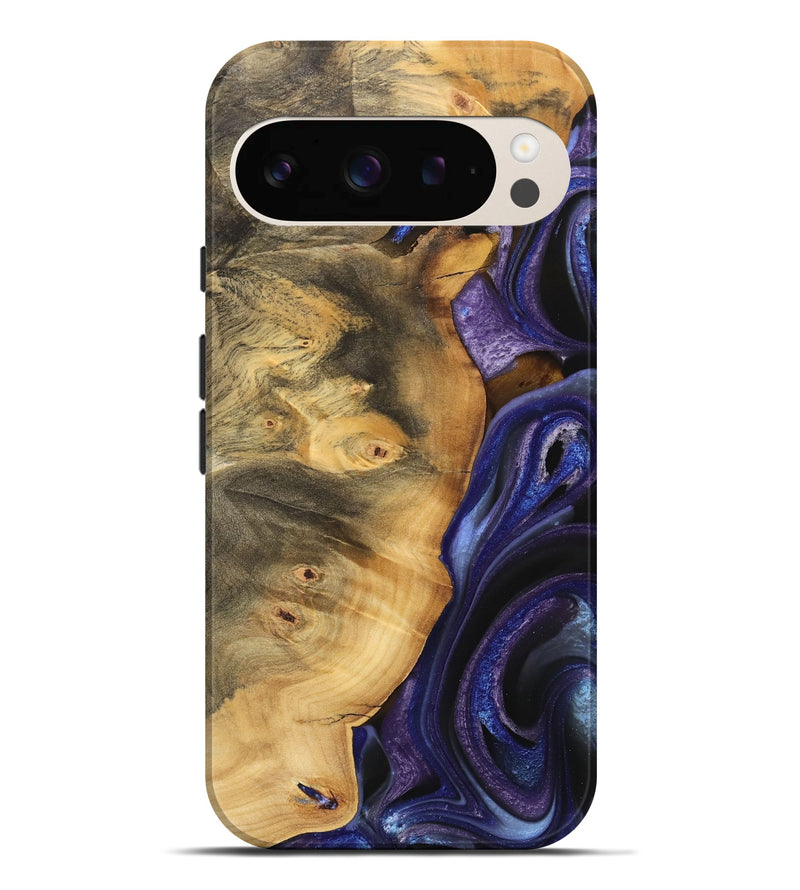 Pixel 9 Pro XL Wood Live Edge Phone Case - Lavinia (Purple, 733077)