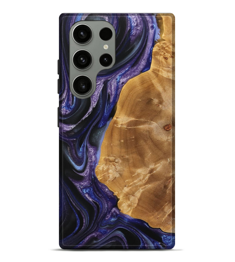 Galaxy S23 Ultra Wood Live Edge Phone Case - Danna (Purple, 733080)