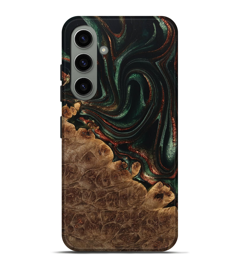 Galaxy S24 Plus Wood Live Edge Phone Case - Leeanne (Green, 733085)