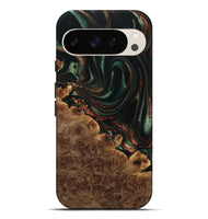 Pixel 9 Pro XL Wood Live Edge Phone Case - Leeanne (Green, 733085)