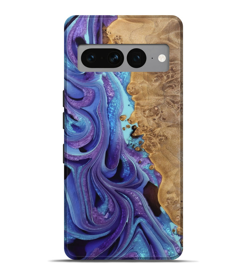 Pixel 7 Pro Wood Live Edge Phone Case - Kini (Purple, 733088)