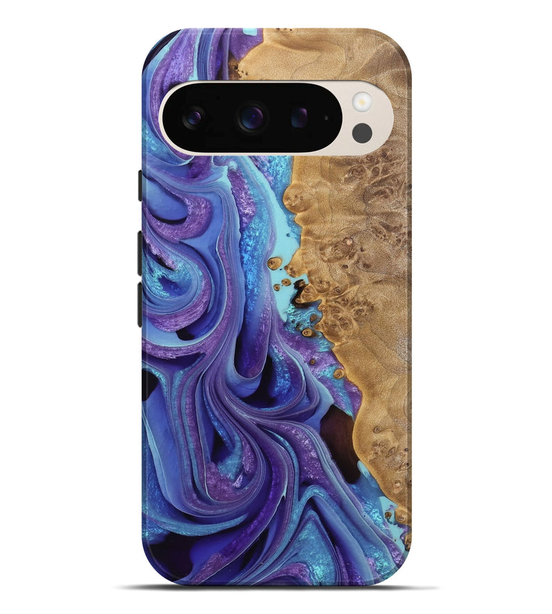 Pixel 9 Pro XL Wood Live Edge Phone Case - Kini (Purple, 733088)