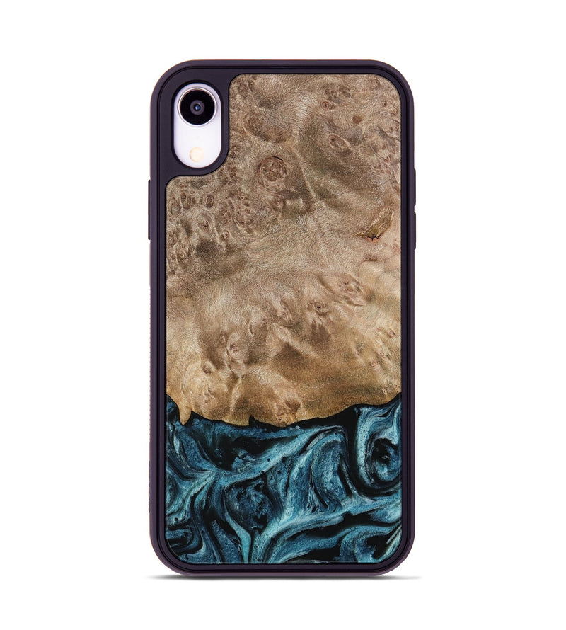 iPhone Xr Wood Phone Case - Lois (Blue, 733094)