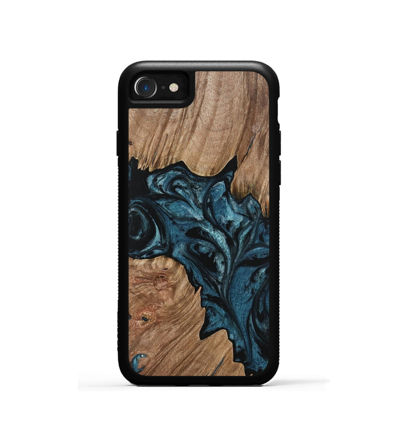 iPhone SE Wood Phone Case - Perle (Blue, 733102)