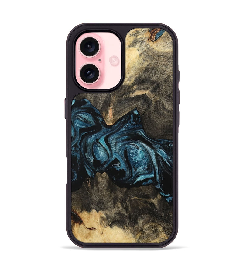 iPhone 16 Wood Phone Case - Cordero (Blue, 733112)