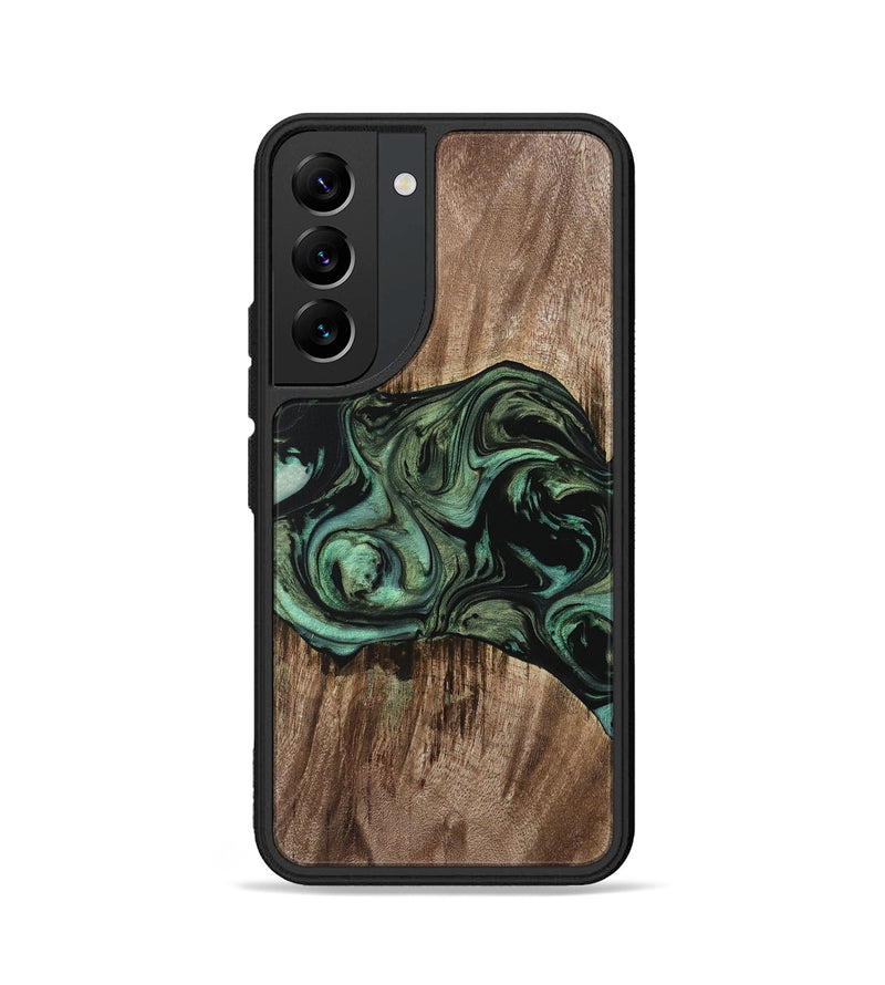 Galaxy S22 Wood Phone Case - Dewi (Green, 733117)