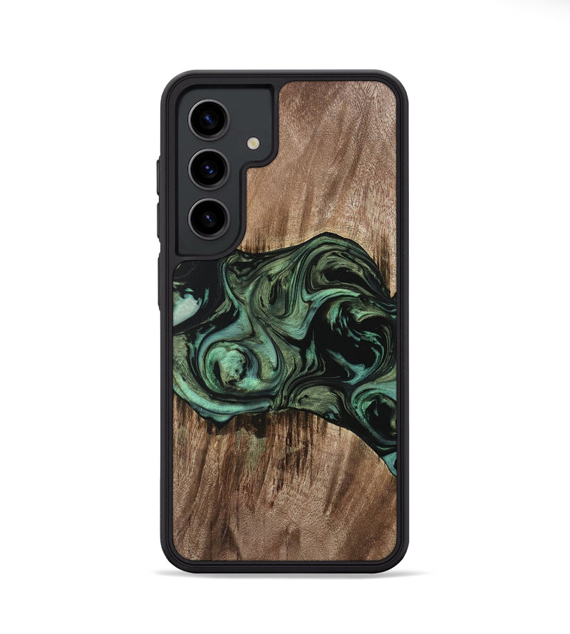 Galaxy S24 Wood Phone Case - Dewi (Green, 733117)