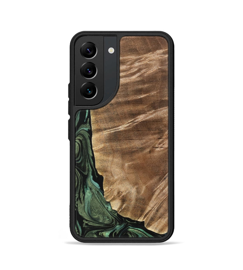 Galaxy S22 Wood Phone Case - Mikala (Green, 733123)