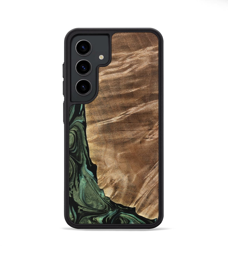 Galaxy S24 Wood Phone Case - Mikala (Green, 733123)