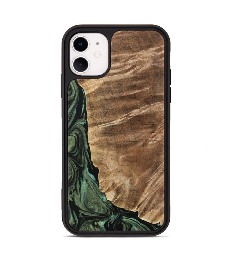 iPhone 11 Wood Phone Case - Mikala (Green, 733123)