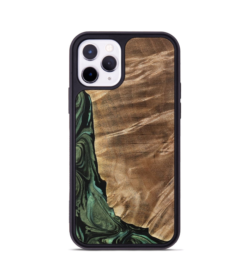 iPhone 11 Pro Wood Phone Case - Mikala (Green, 733123)