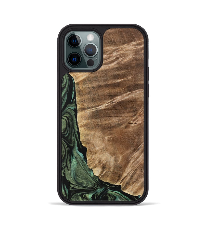 iPhone 12 Pro Wood Phone Case - Mikala (Green, 733123)