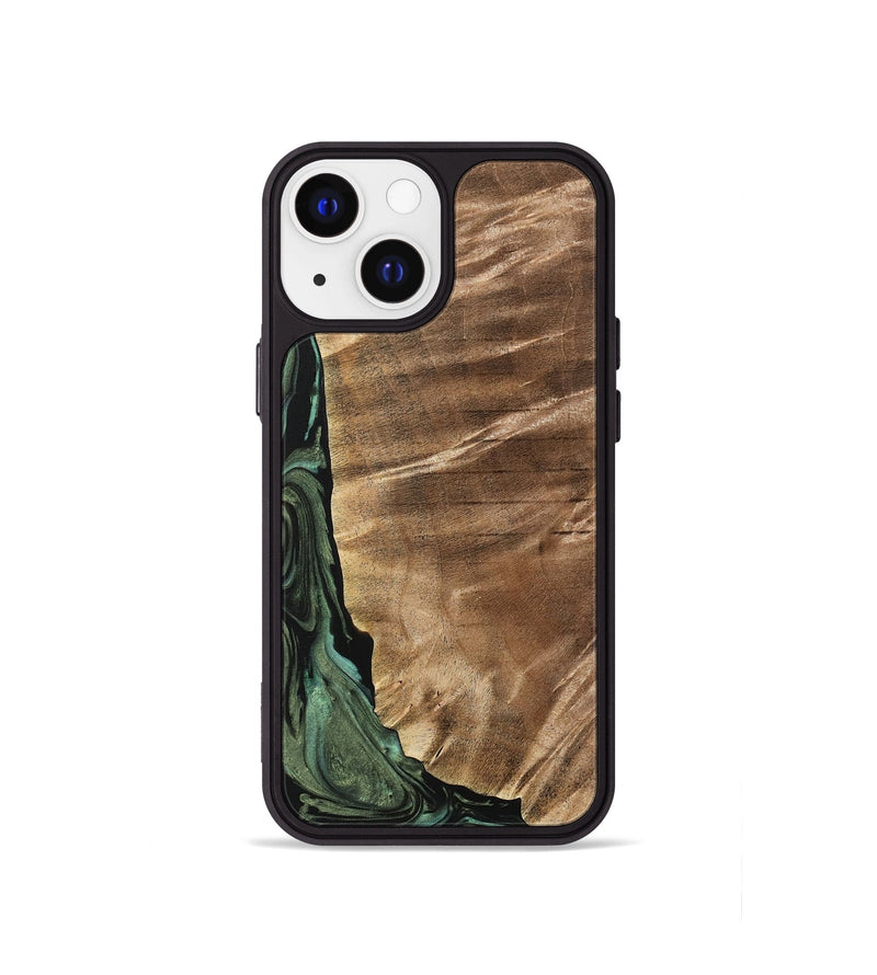 iPhone 13 mini Wood Phone Case - Mikala (Green, 733123)