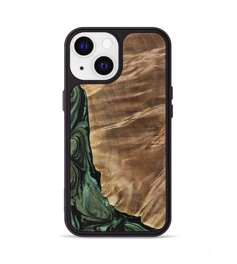 iPhone 13 Wood Phone Case - Mikala (Green, 733123)