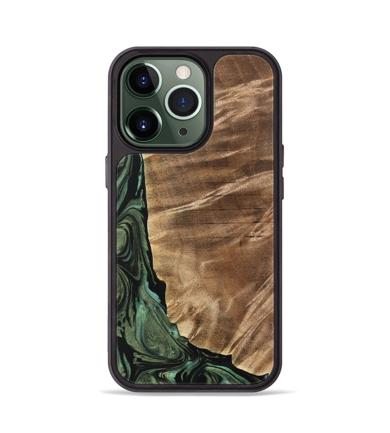 iPhone 13 Pro Wood Phone Case - Mikala (Green, 733123)