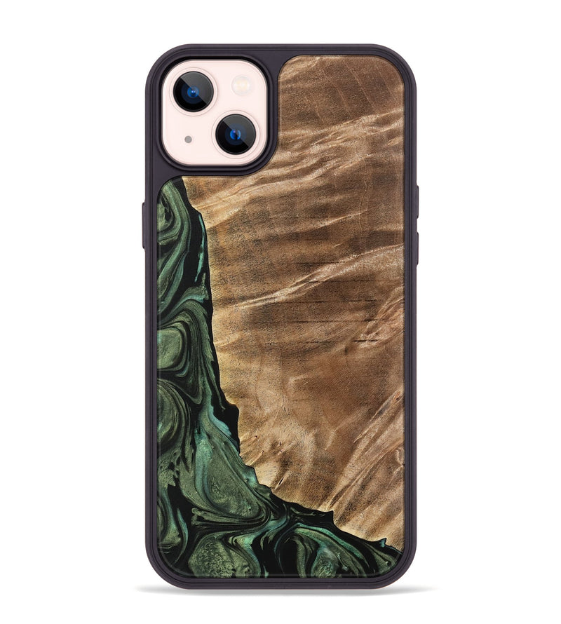 iPhone 14 Plus Wood Phone Case - Mikala (Green, 733123)