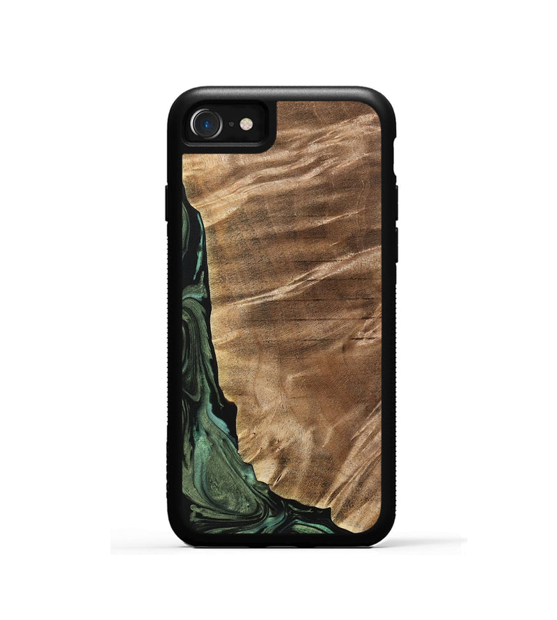 iPhone SE Wood Phone Case - Mikala (Green, 733123)