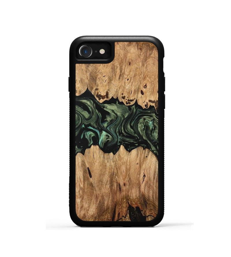 iPhone SE Wood Phone Case - Regina (Green, 733125)