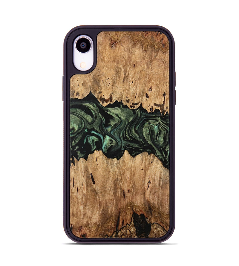 iPhone Xr Wood Phone Case - Regina (Green, 733125)